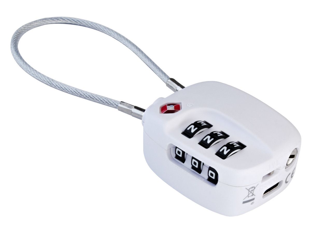 BOOMPODS Tracker Schloss TSA TTSAWT white (5060746170776)