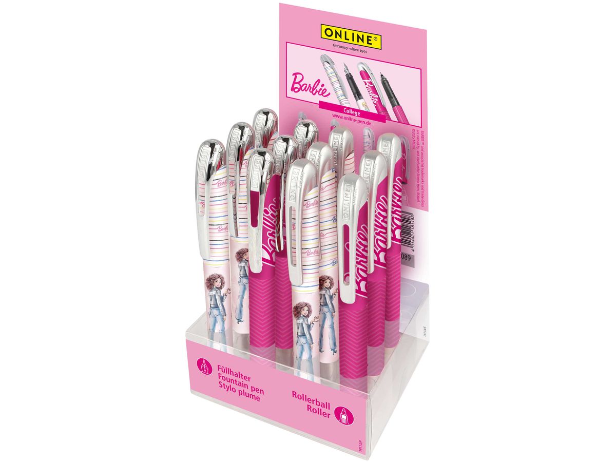 ONLINE Display College Scrittura 18114/12 Barbie, assortiti 12 pezzi (4014421181145)