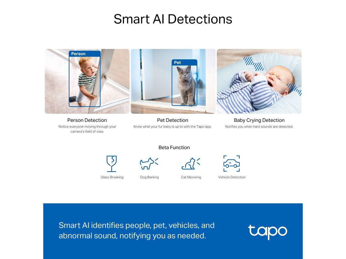 TP-LINK AI Wless Home Security Camera Tapo C230 Pan/Tilt (8885021371689)