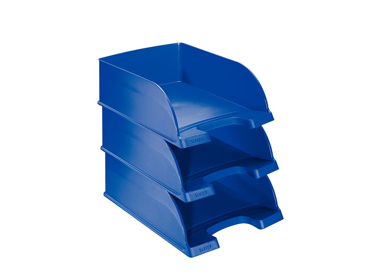 LEITZ Corbeille courrier Jumbo+ A4 52330035 bleu (4002432370894)