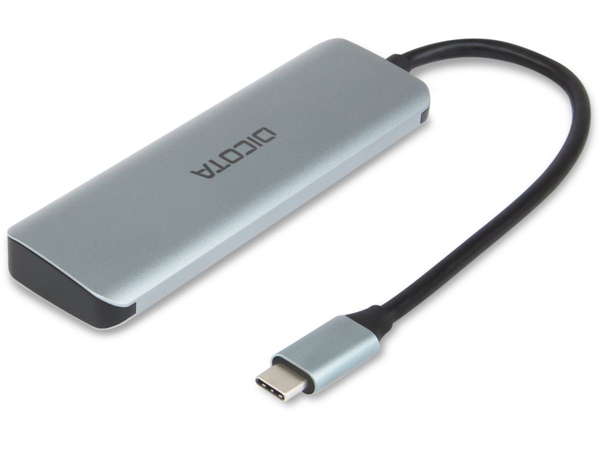 DICOTA USB-C 4-in-1 Highspeed Hub D32061 10 Gbps (7640239421387)