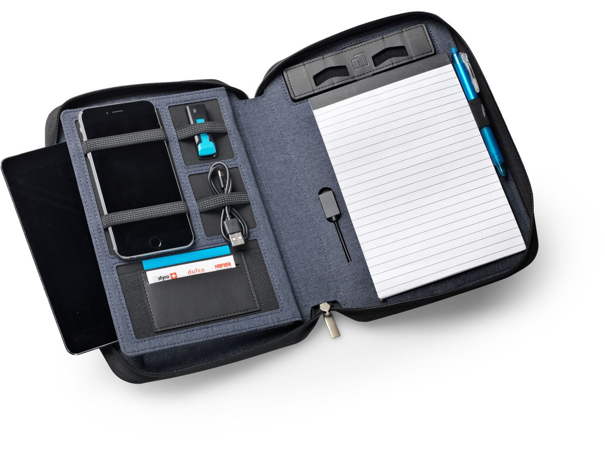 DUFCO Cartella conferenza A5 48-2017.000 Powerbank 5000 mAH, jeans (7612176079808)