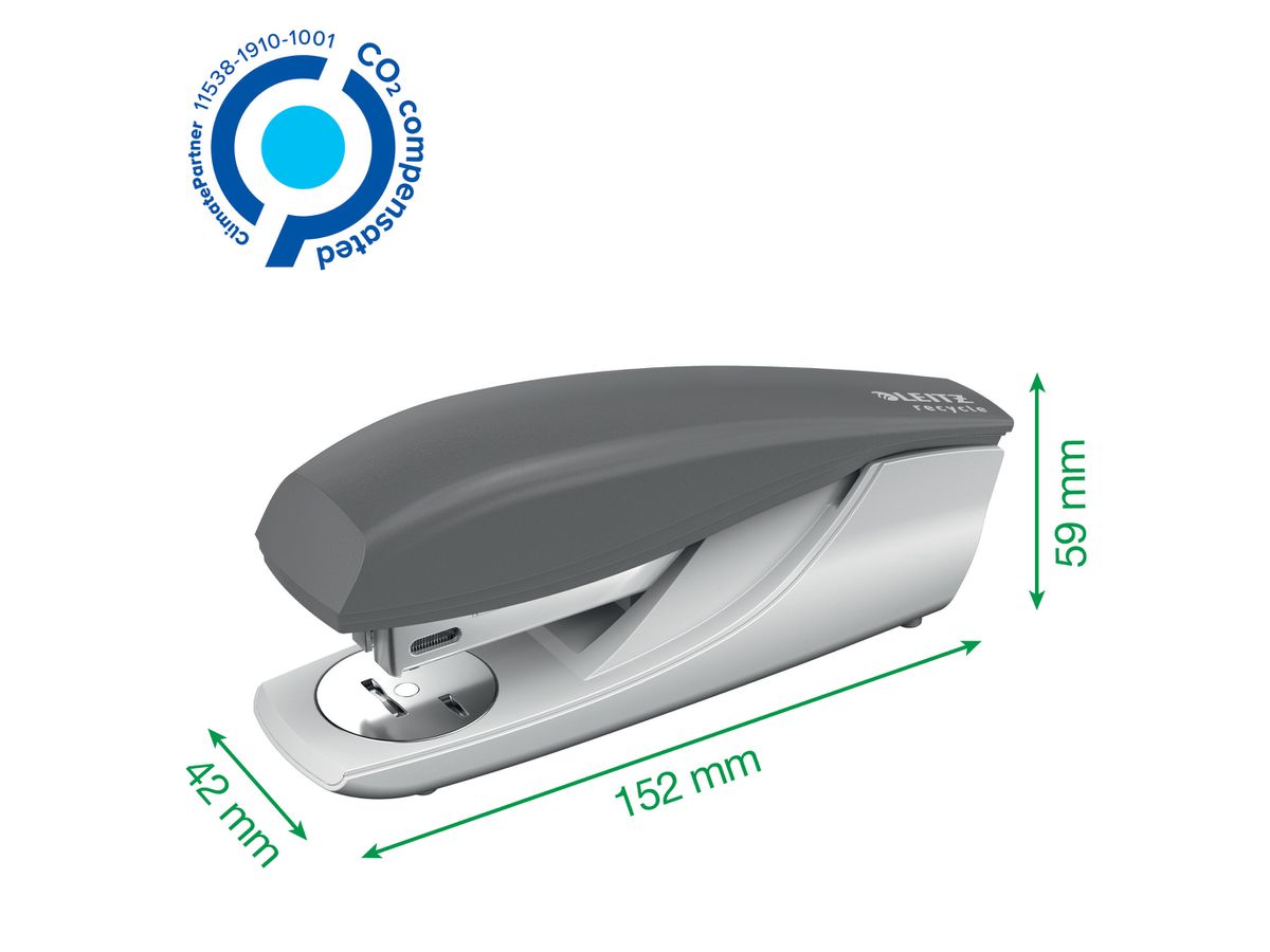 LEITZ Agrafeuse NeXXT Recycle 5604-00-35 bleu, CO2 neutre 30 feuilles (4002432135349)