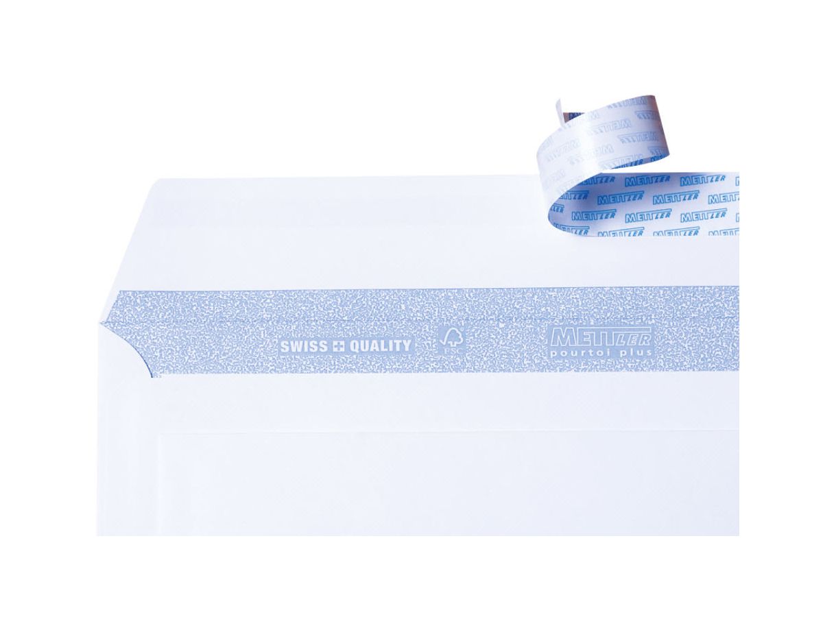 METTLER Buste senza finestra C4 9066 120g bianco, colla 250 pez. (7640126060354)