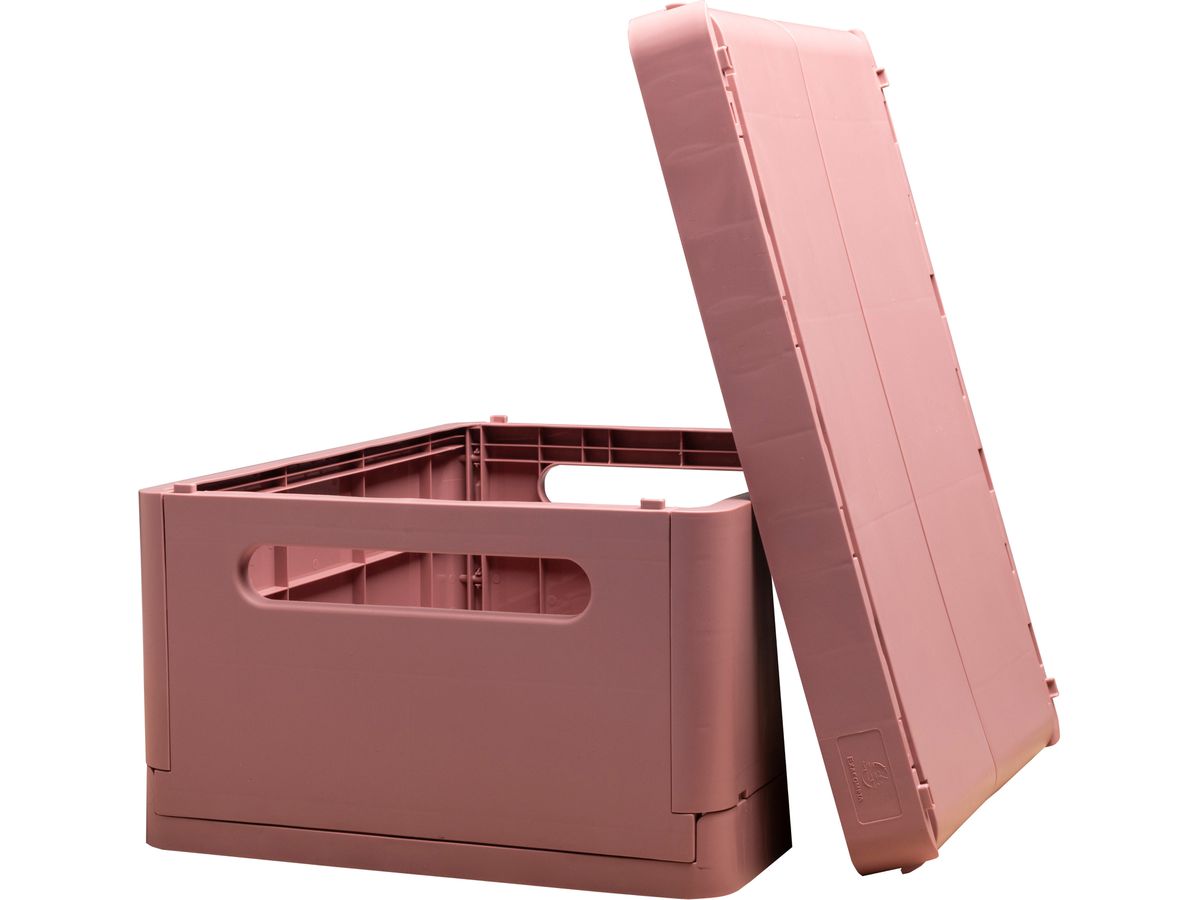 EXACOMPTA Boîte pliable Skandi A4+ 27238D Maxi rose pastel 375x40x275mm (9002493272385)