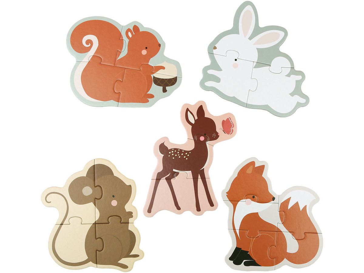 ALLC Puzzle PGPUFF05 Forest friends 5 pezzi (8719715002248)