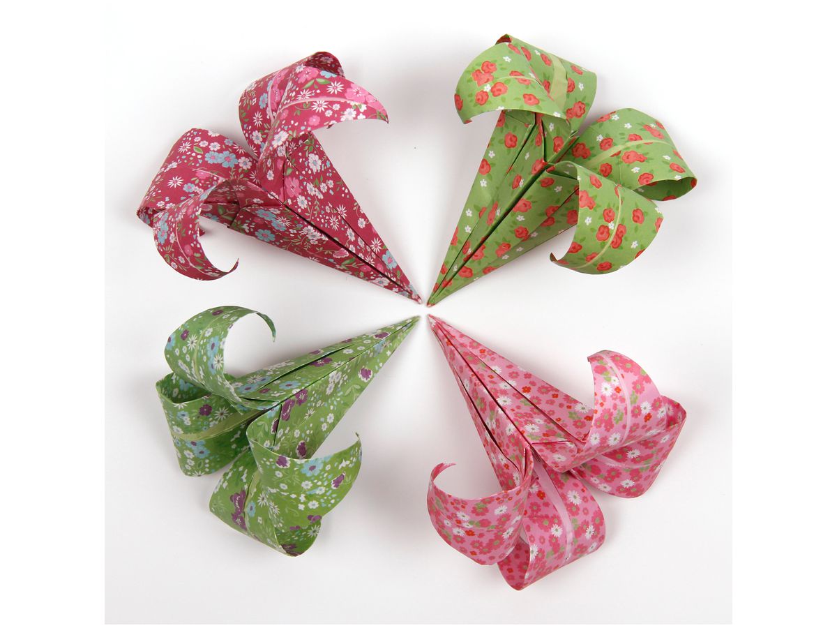 MANDARINE Origamipapier 20x20cm 52509O Liberty 70g 60 Blatt (3065500525092)