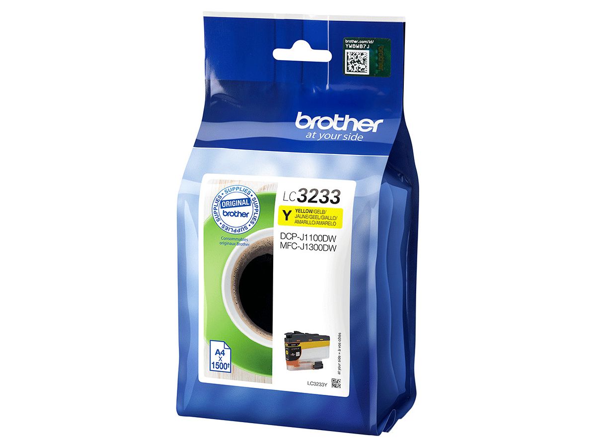 BROTHER Cartouche d'encre yellow LC-3233Y DCP-J1100DW 1500 pages (4977766789387)