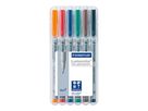 STAEDTLER Lumocolor non-perm. F 316-WP6 6 Farben ass. (4007817323588)