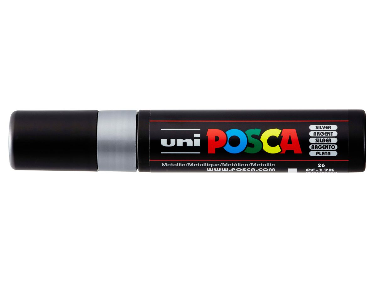 POSCA Marker 15mm PC17K SILVER MET, argento (4902778202289)