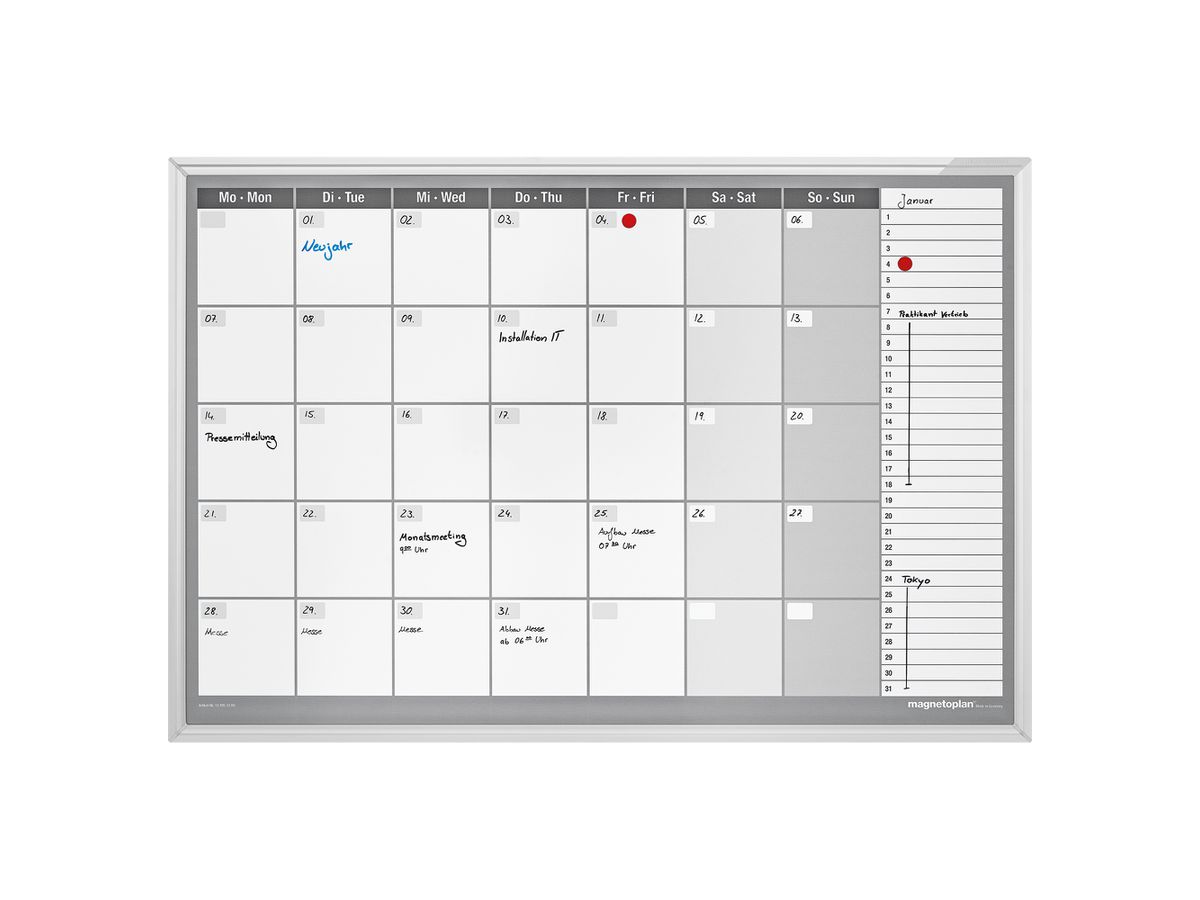 MAGNETOPLAN Monatsplaner CC horizontal 1249512HS 925x625mm (4013695045467)