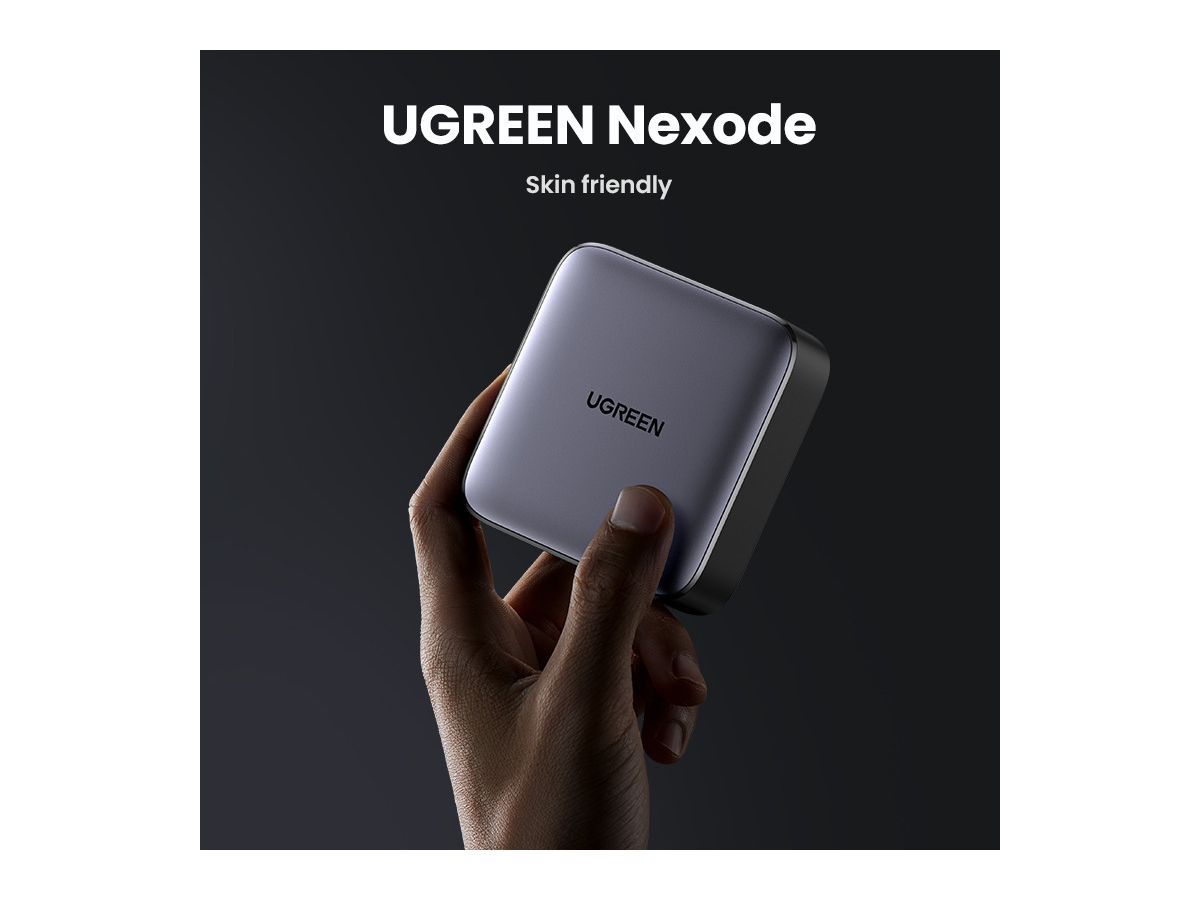 UGREEN USB Desktopcharger Nexode 90747 65W,2xUSB-A+USB-C, Black (6957303897476)
