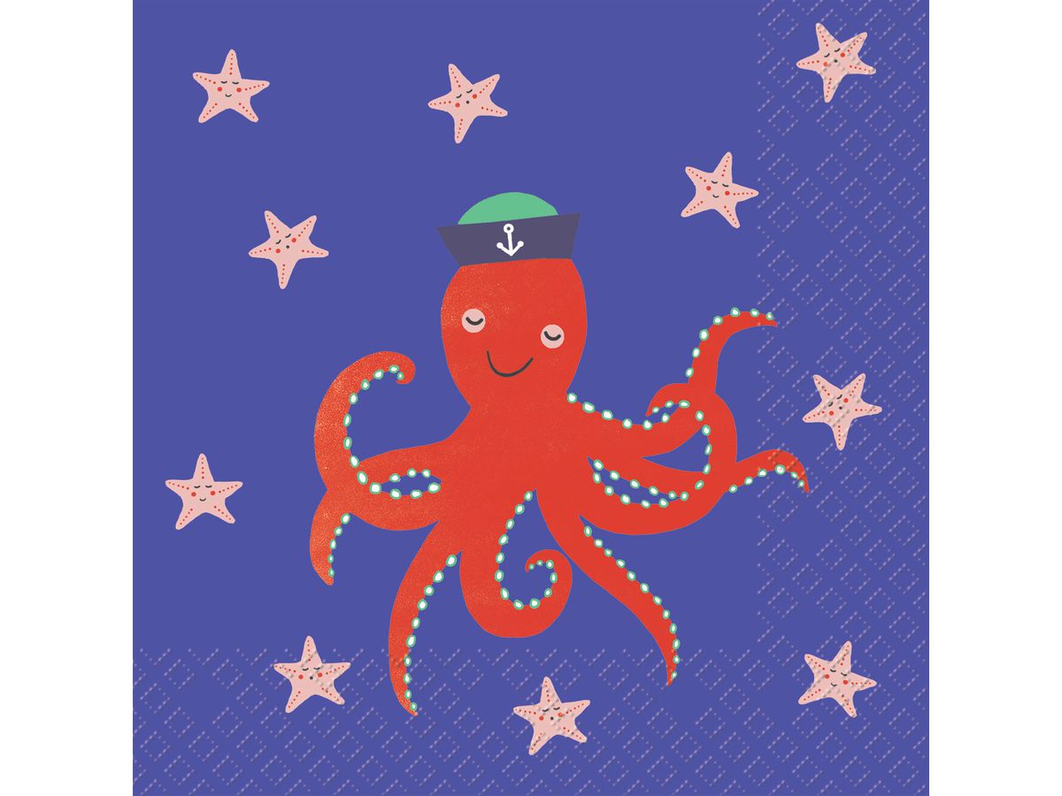 STEWO Serviette Toffy 2572532940 blau 33x33cm (7630050871492)