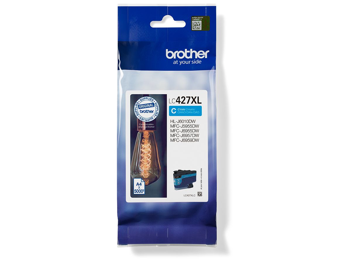 BROTHER Cartouche d'encre HY cyan LC-427XLC MFC-J5955 5000 pages (4977766815512)