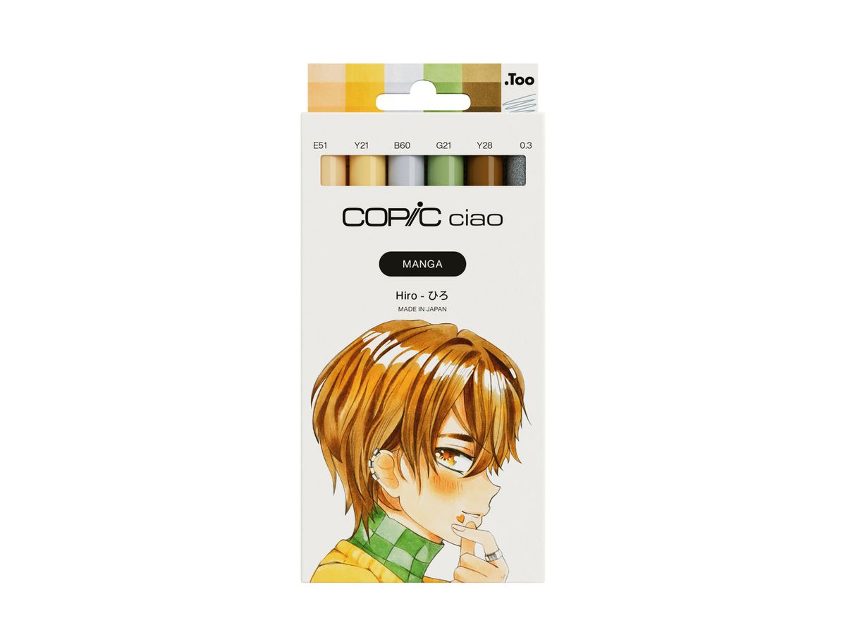 COPIC Marker Ciao Manga Set 22075587 Hiro 6 pezzi (4013695269665)
