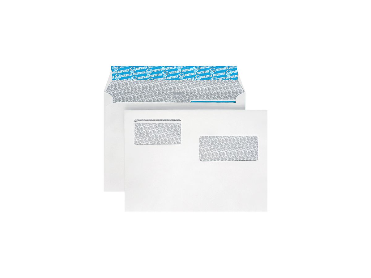GOESSLER Enveloppe G-Line a/fenêtre C5 2053 100g, blanc 500 pcs. (7640126611938)