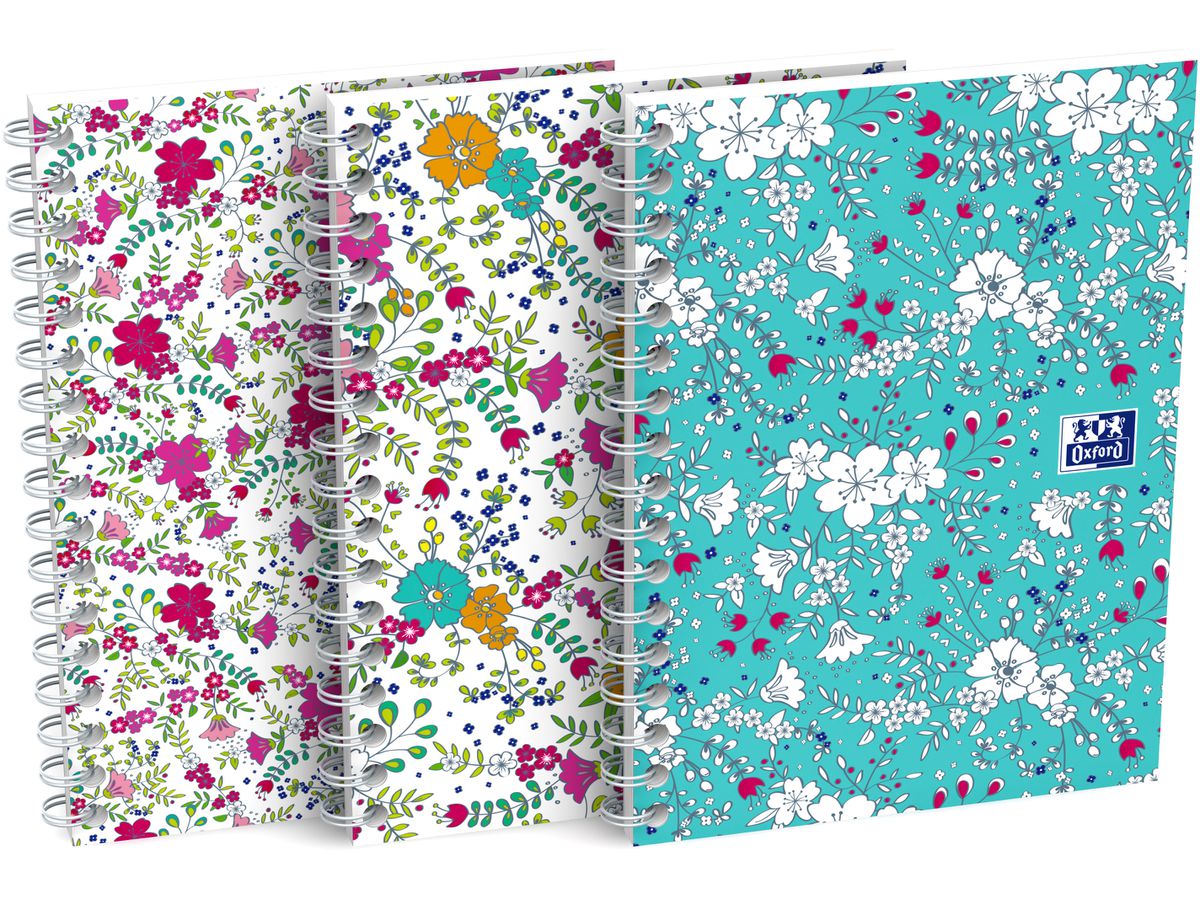 OXFORD Collegeblock ForMe Floral A6 400094826 kariert 5x5mm, 90g 50 Blatt (3020120113494)