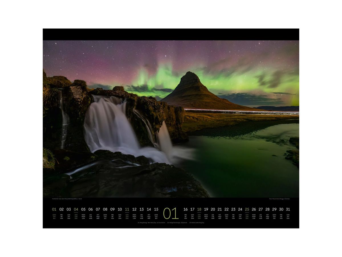 ACKERMANN Bildkalender 2026 2659 Nightscapes 54x42cm (9783838426594)