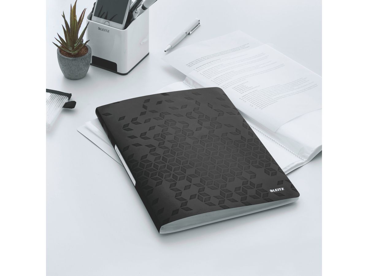 LEITZ Album di Present. WOW PP A4 4631-00-95 nero 40 buste (4002432121182)
