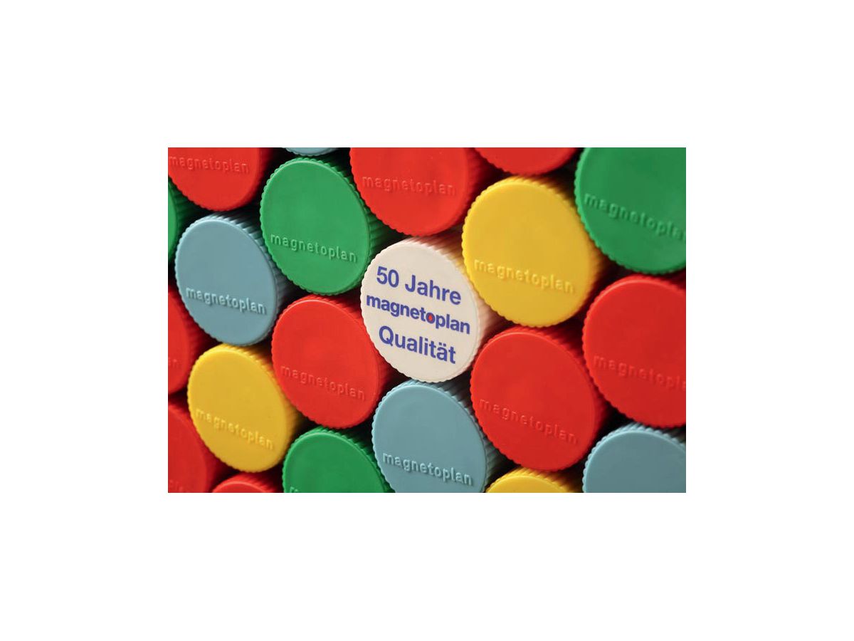 MAGNETOPLAN Supp. Calamita Discofix Magnum 1660012 nero, ca. 2 kg 10 pezzi (4013695010809)