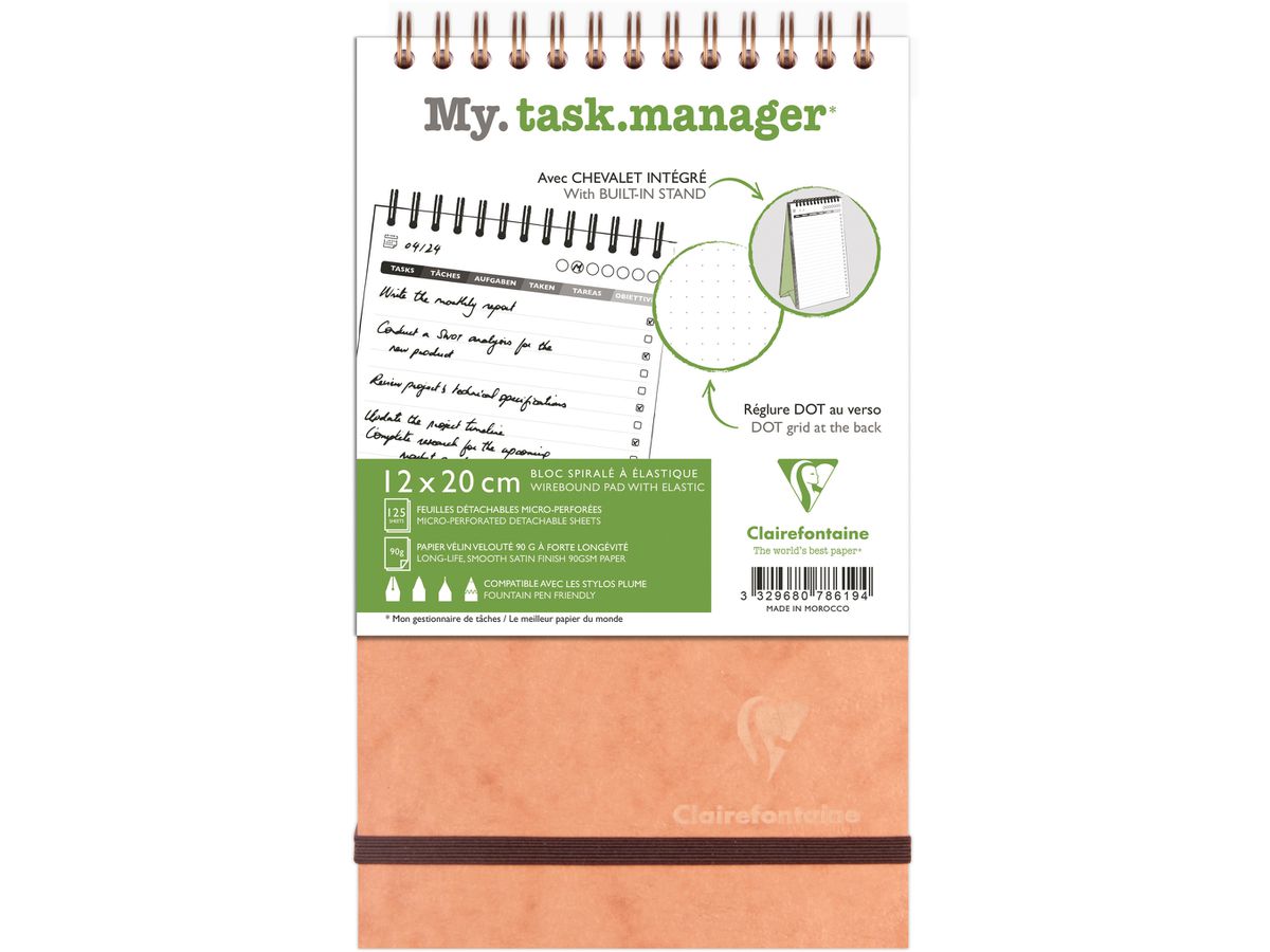 BIELLA Agenda AgeBag undatiert 78619C Task M 125 Blatt tab. 12x20cm (3329680786194)