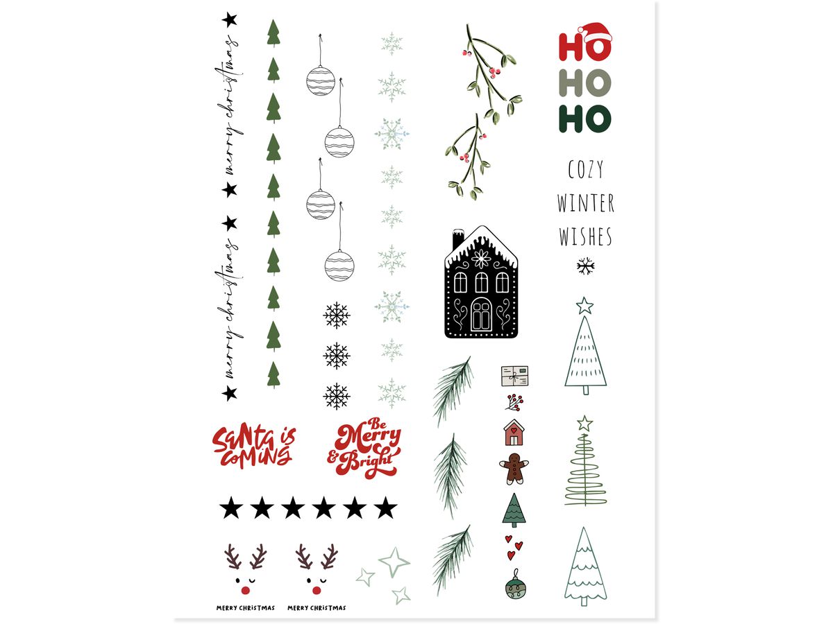 I AM CREATIVE Tatuaggio con candela A4 4010.72 Xmas II (7611983251162)