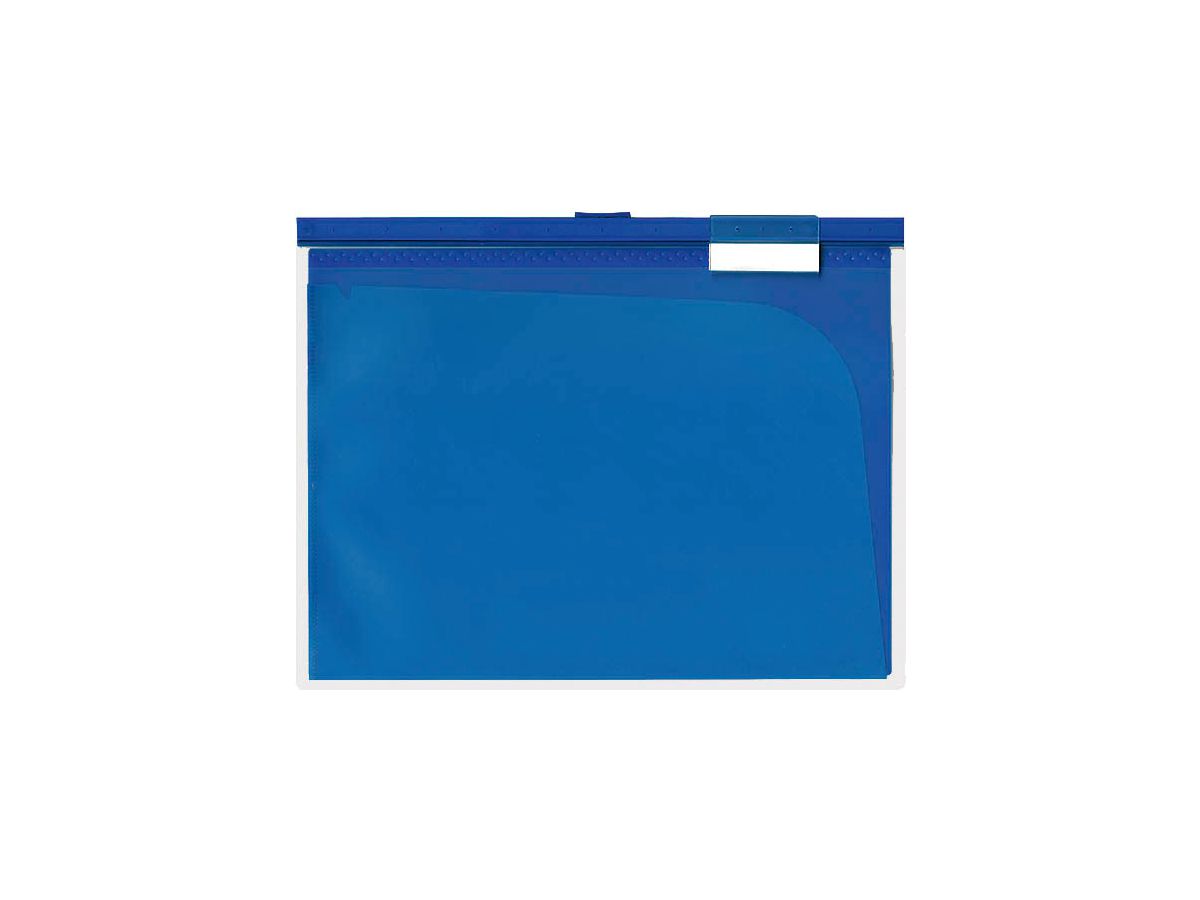 BÜROLINE Dossier suspendu A4 664053 bleu, avec 6 compart. 3 pcs. (7612532037244)