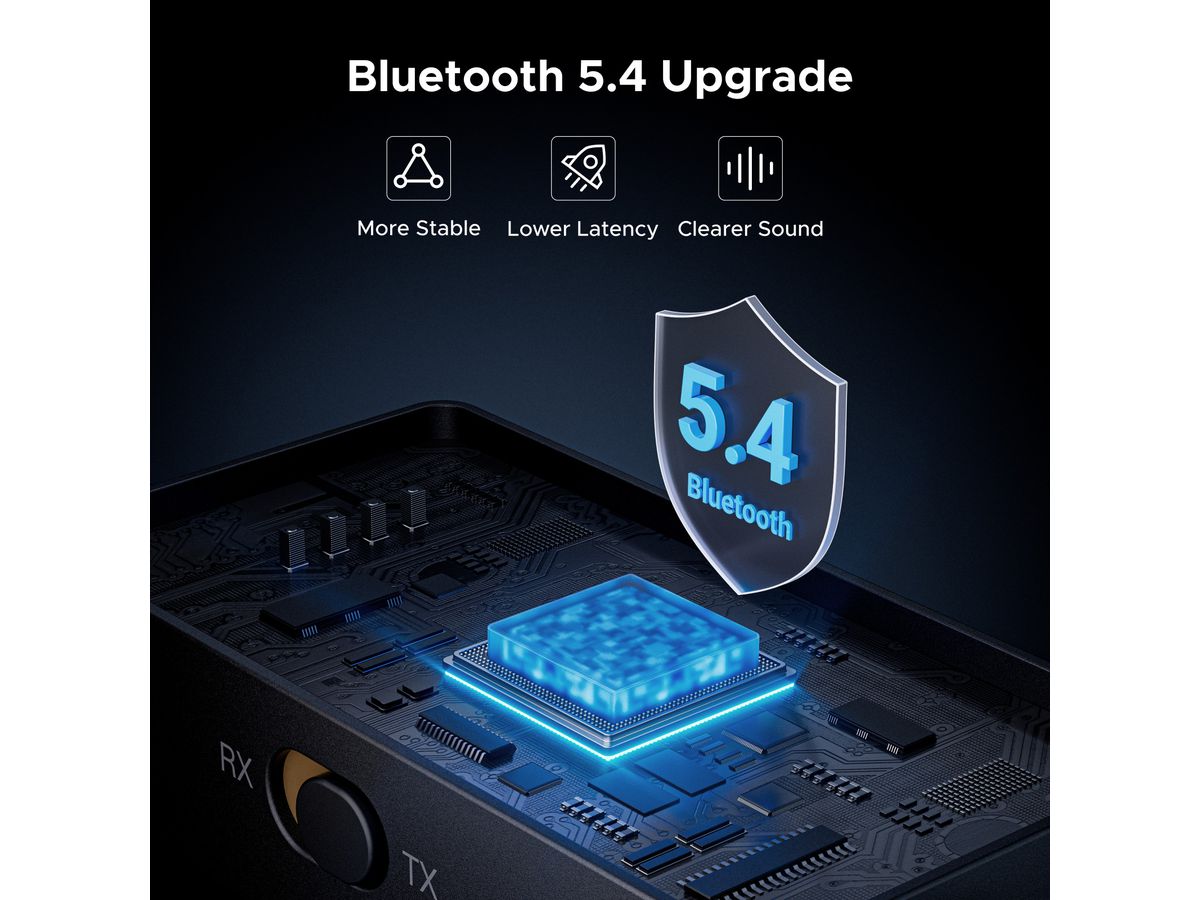 UGREEN Audio Receiver & Transmitter 45236 Bluetooth, Black (6941876242368)