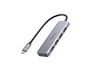 UGREEN USB-C Hub 4in1, Silver 70336 4xUSB-A (6957303873364)
