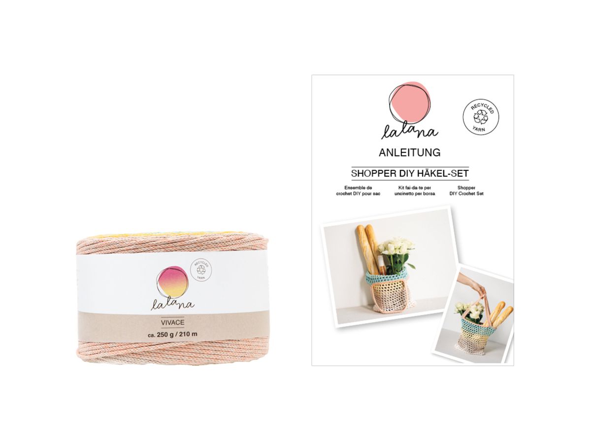 I AM CREATIVE Shopper DIY kit de crochet 1000-1087 pastel (7611983247103)