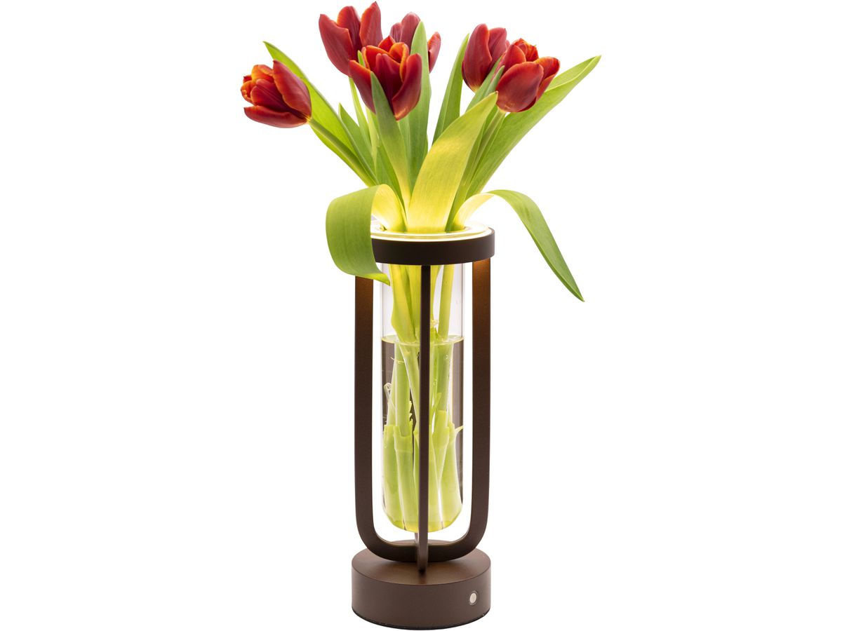 SECURIT Tischleuchte FLORENCE LP-FL-BR braun, Akku, dimmbar (8720663161406)