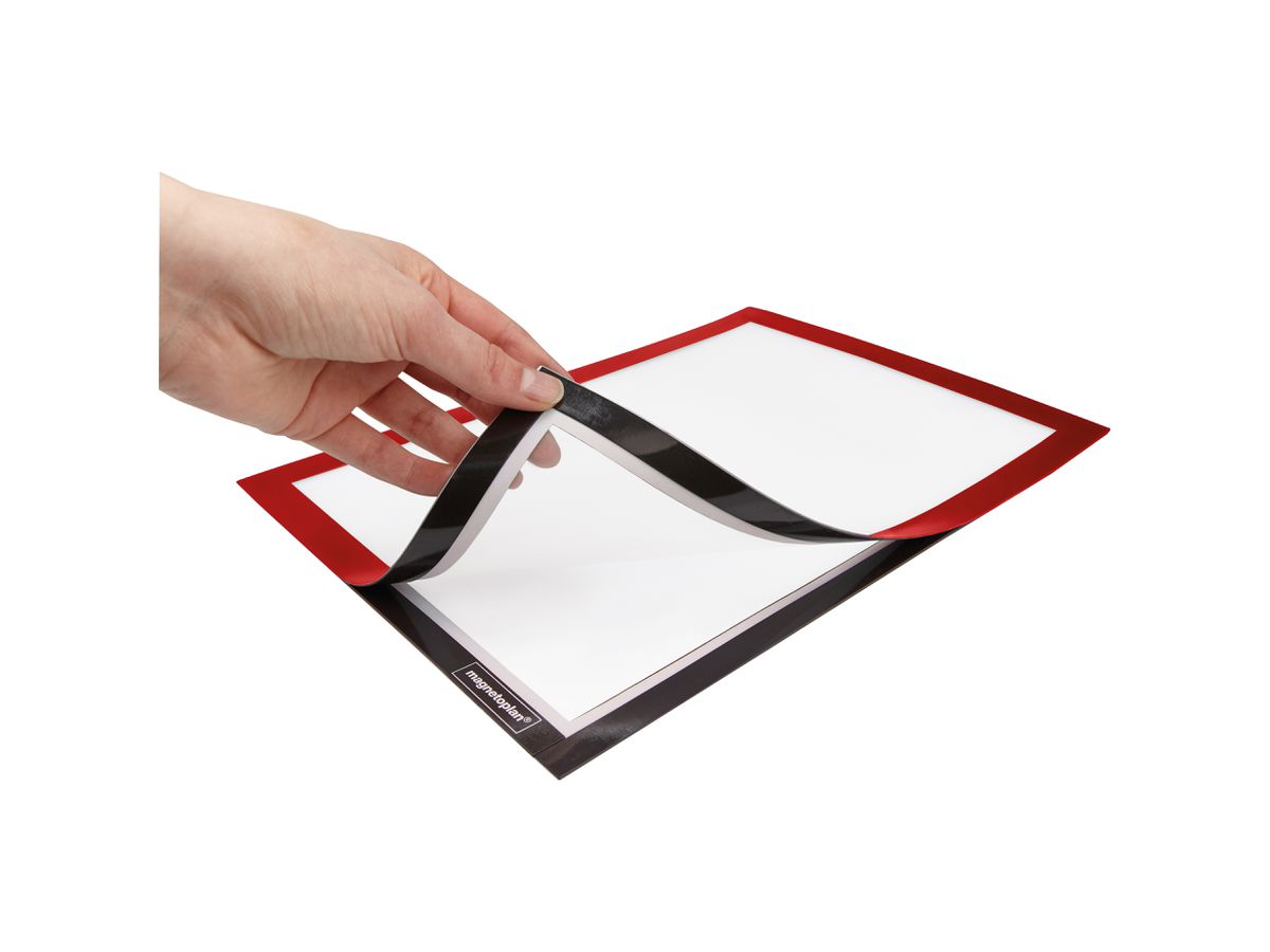 MAGNETOPLAN Magnetrahmen A4 1131906 selbstklebend, rot 2 Stk. (4013695064970)