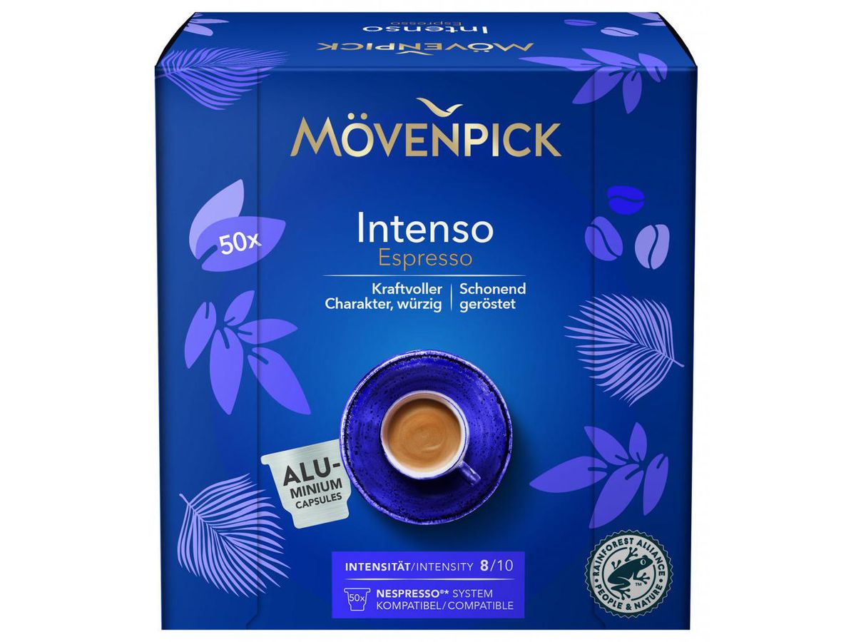 MÖVENPICK Capsule di caffè 10.02082 Intenso 50 pz. (7640126173085)
