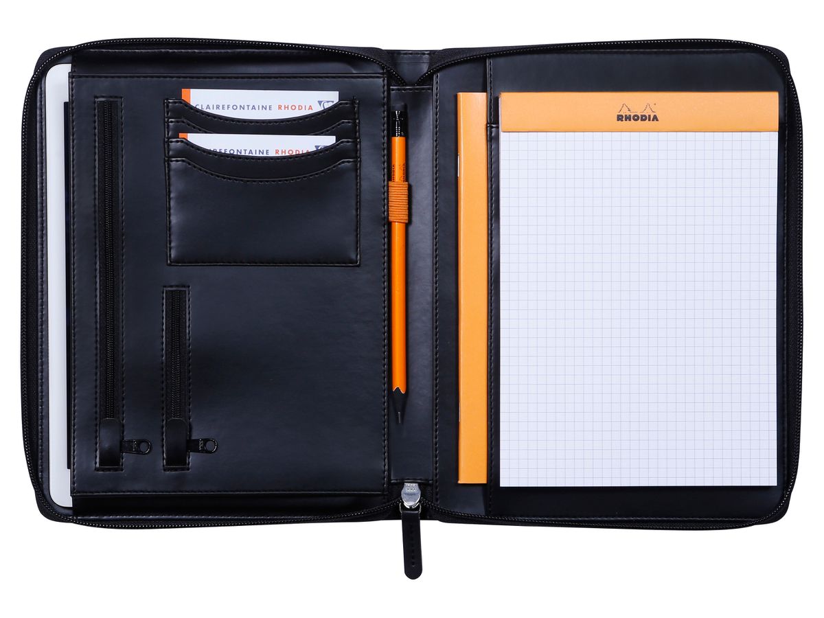 RHODIA Konferenzmappe A5 168100C schwarz (3037921681008)
