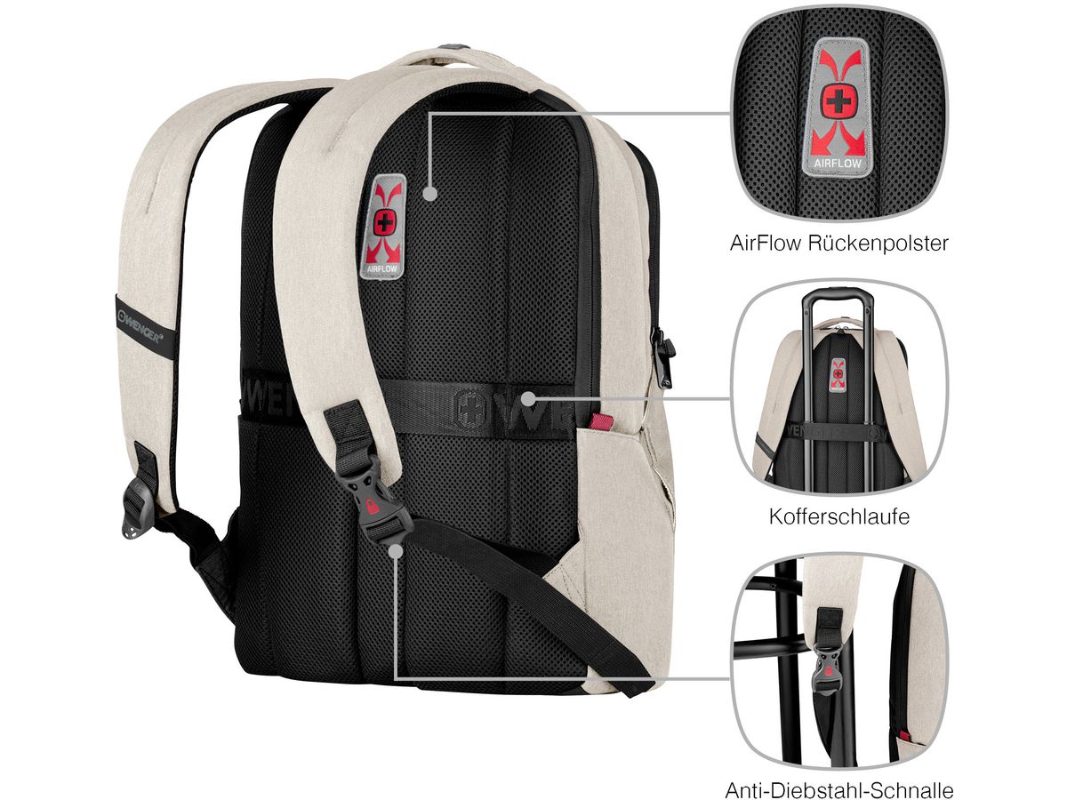 WENGER Backpack 16inch 653500 MX Professional Sand (7611160287939)