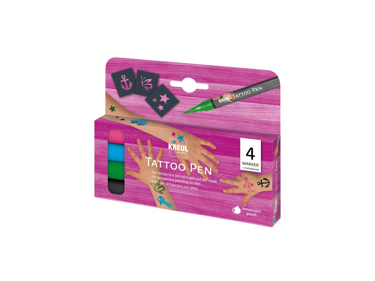 I AM CREATIVE Kit de stylo de tatouage 62171 Ancre, étoiles 4er Set (4000798120405)