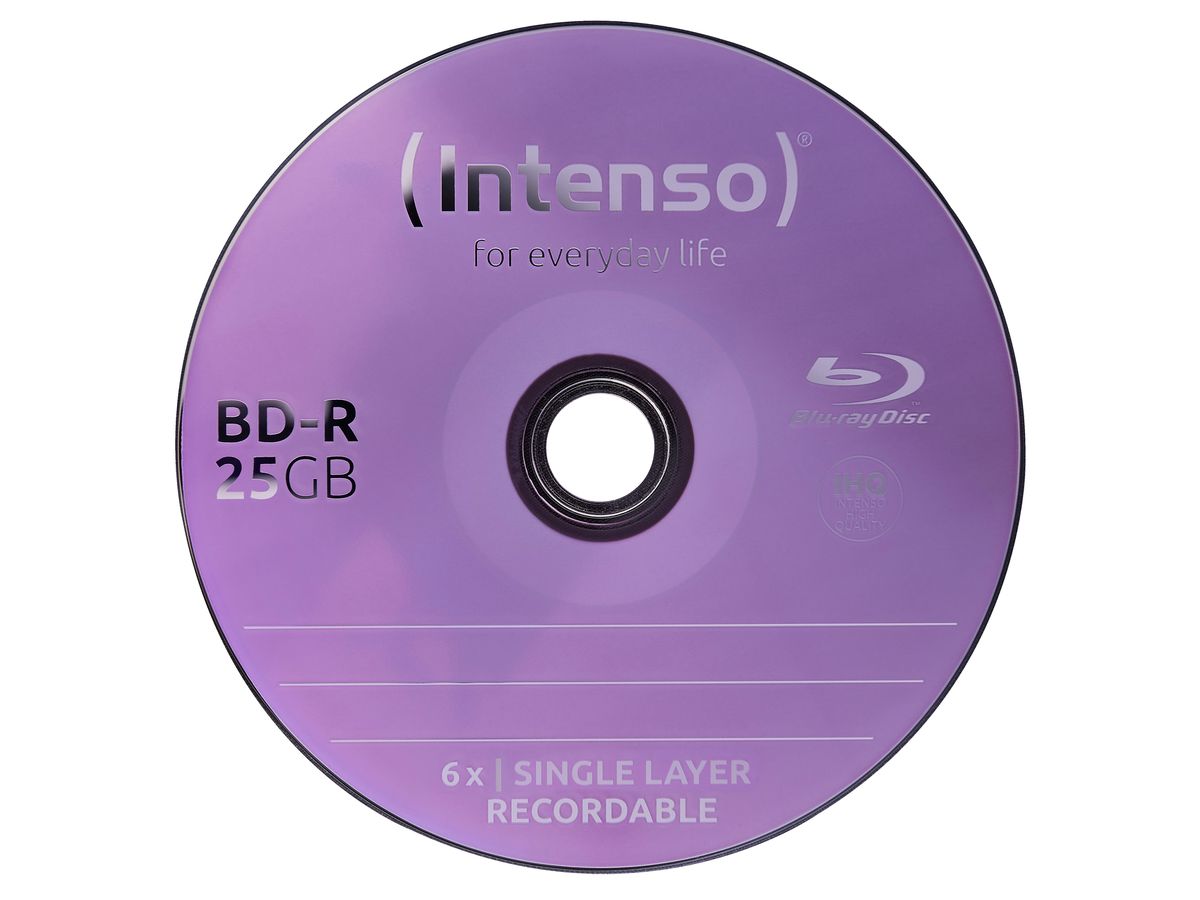 INTENSO Blue-ray 25 GB, 6x, Record. 5001115 Cake Box 50 Discs (4034303033102)