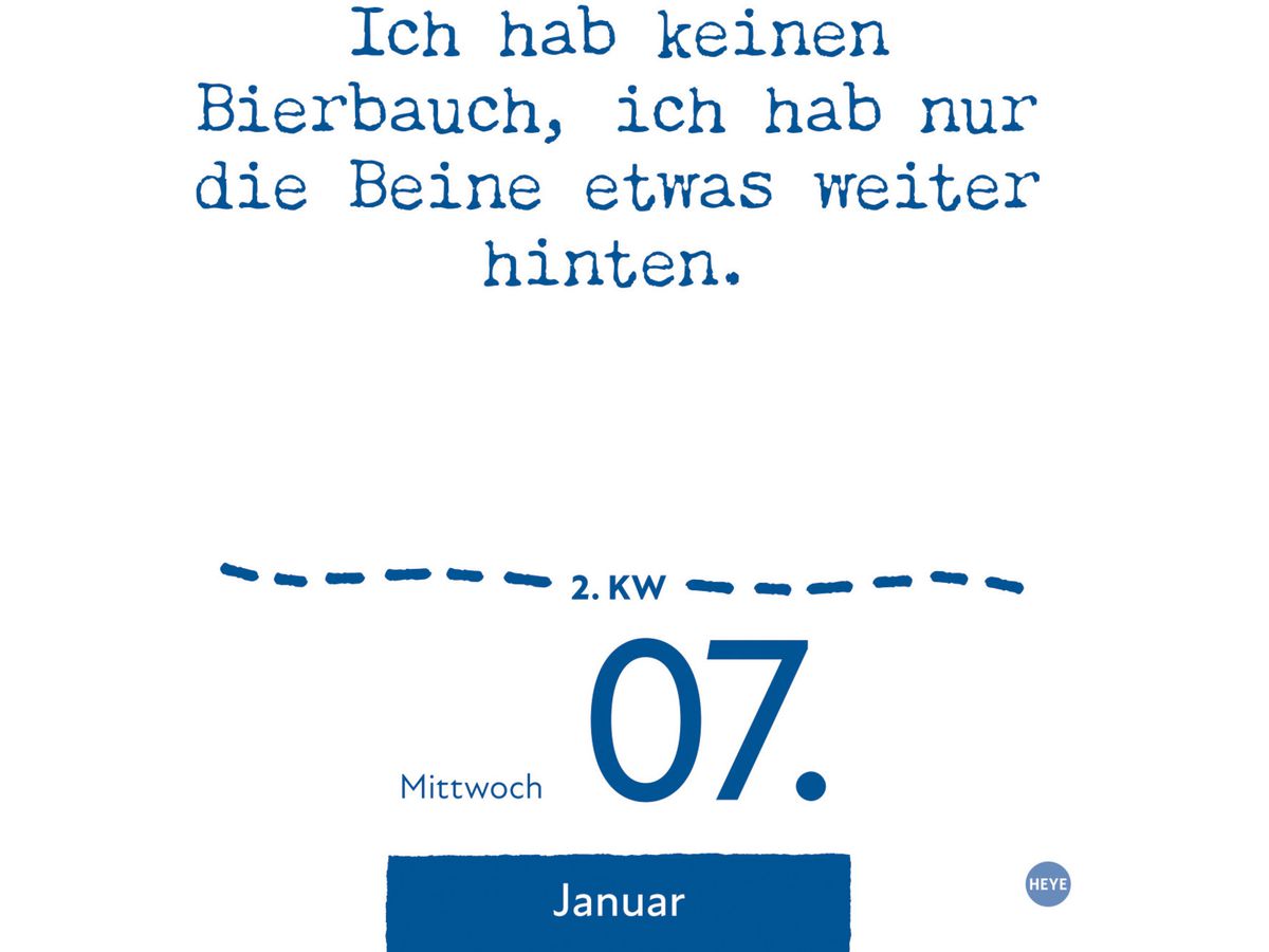 HEYE Abreisskal. Dumme Sprüche 2026 22594+26 AL 11x14cm (9783756411108)