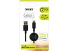 PORT Cable Micro USB 1.2m 900060 black (3567049000608)