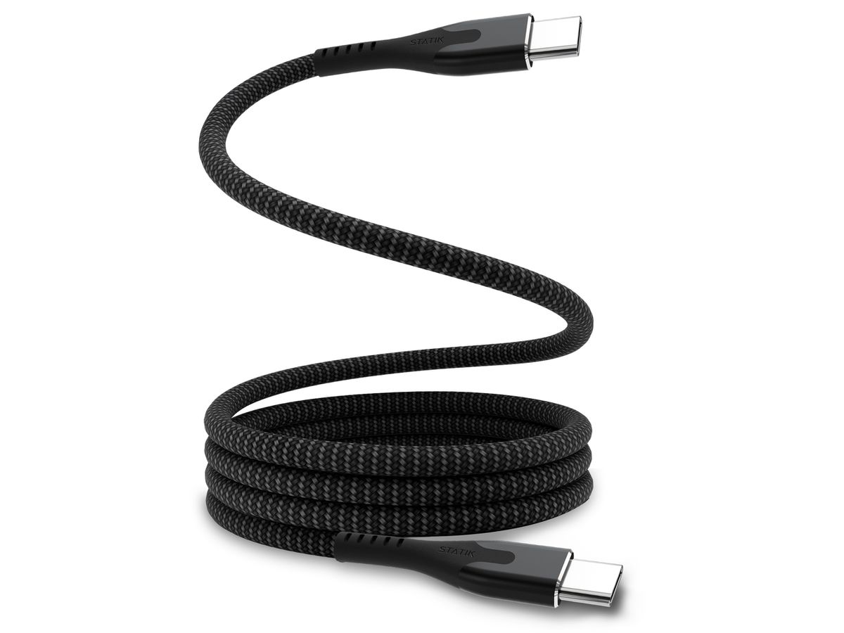 STATIK MagStack Pro, Magnetic Cable PUP-0550-6FT-CC USB-C to C, 2m 100W Black (0810024055876)