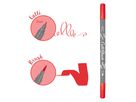 ONLINE Callibrush Pen Double Tip 2mm 19055/6 Rosso (4014421190550)