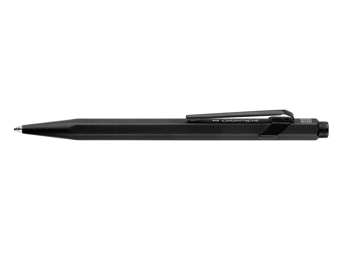 CARAN D'ACHE Penna a sfera 849 Black Code 849.496 nero, con astuccio met. (7630002342612)