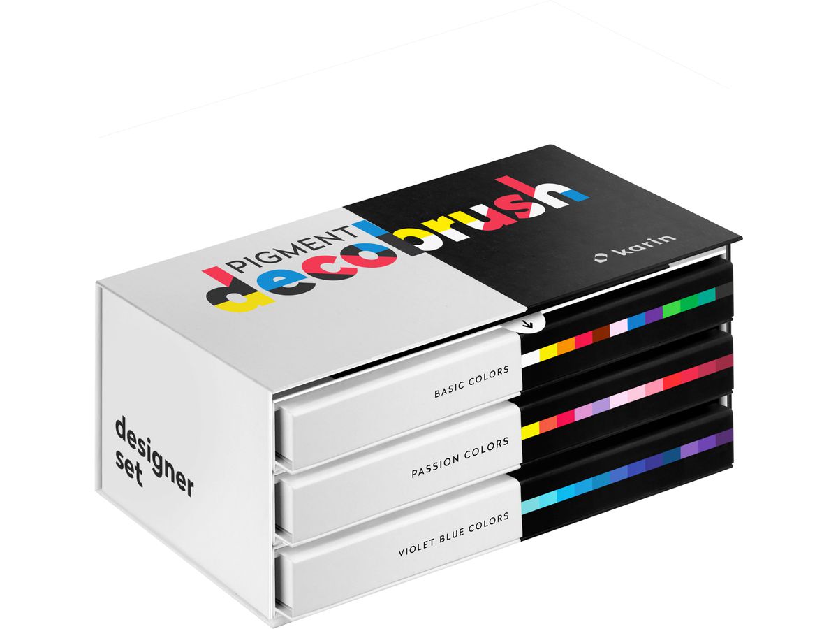 KARIN Pigment Deco Brush 29C8 Designer Set 36 Farben (5904446026875)