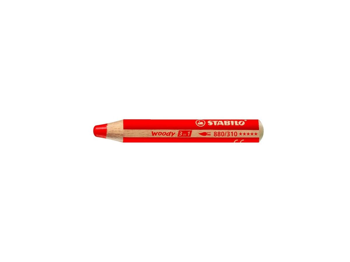 STABILO Matita colorata Woody 3 in 1 880/310 rosso (4006381115476)