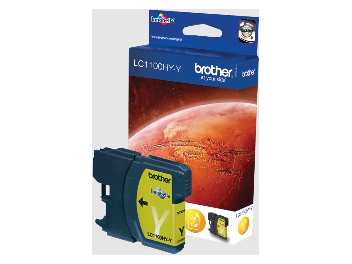 BROTHER Cart. d'inchiostro HY yellow LC-1100HYY MFC-6490CW 750 pagine (4977766659901)