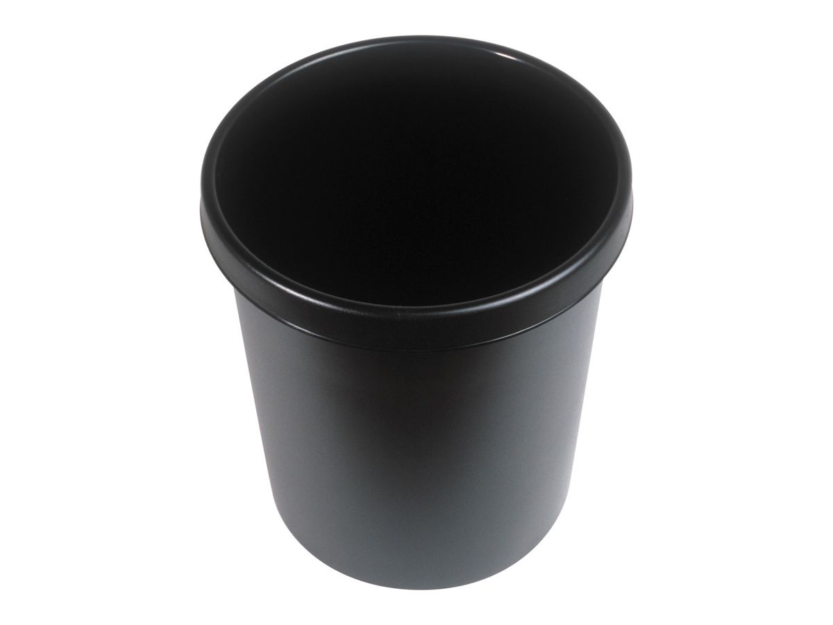 HELIT Corbeille à papier H6106195 noir 30lt (4012086051193)