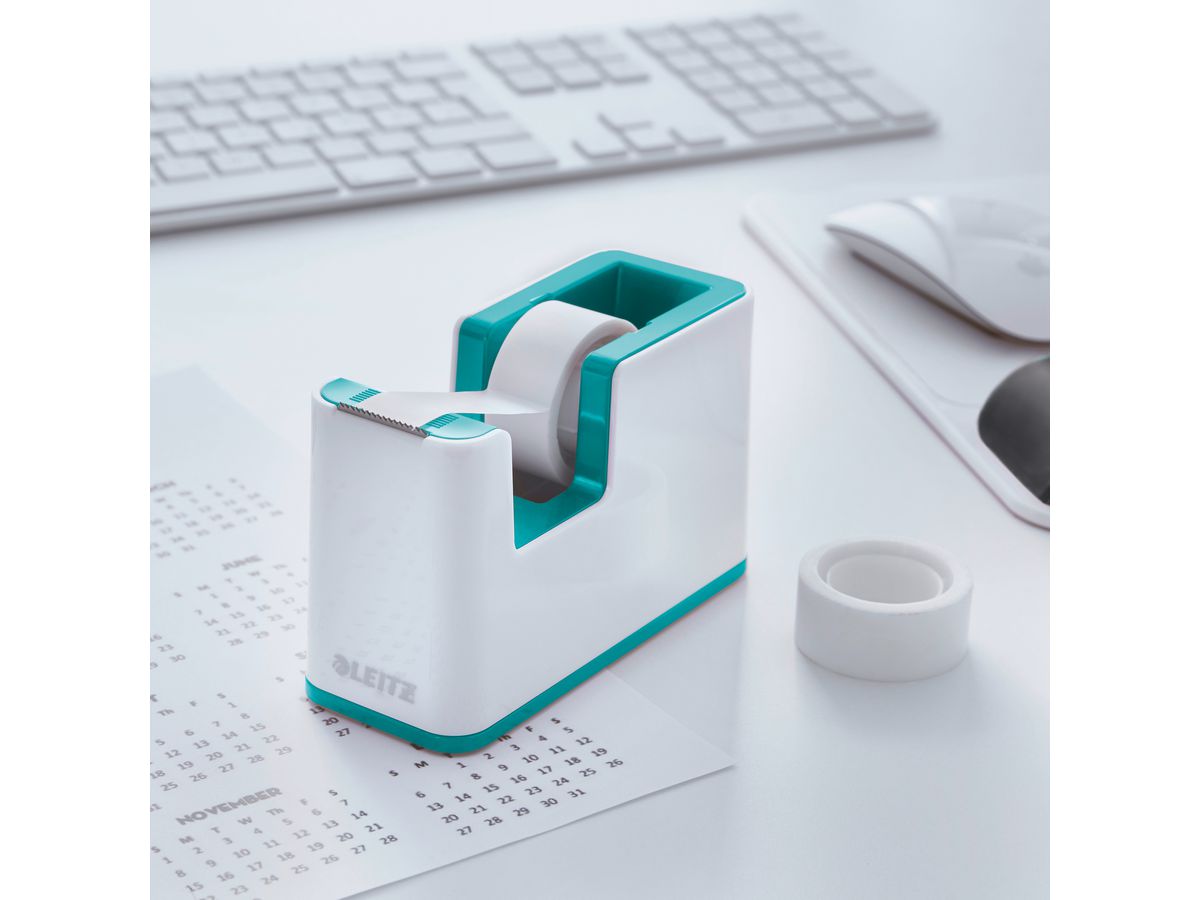 LEITZ Tape Dispenser WOW 19mmx33m 5364-10-51 blanc/bleu (4002432122134)