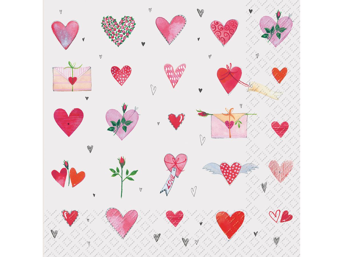 STEWO Servietten 25x25cm 2573676720 Svenja rt 20 Stück (7630021172115)