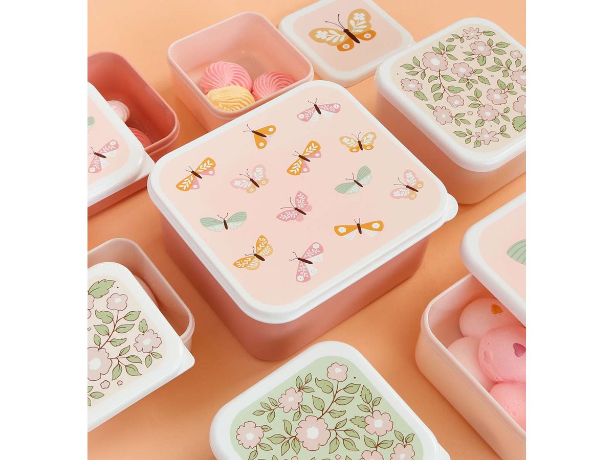 ALLC Lunch & Snackbox Set SBSEBU42 Butterflies (8719715001920)