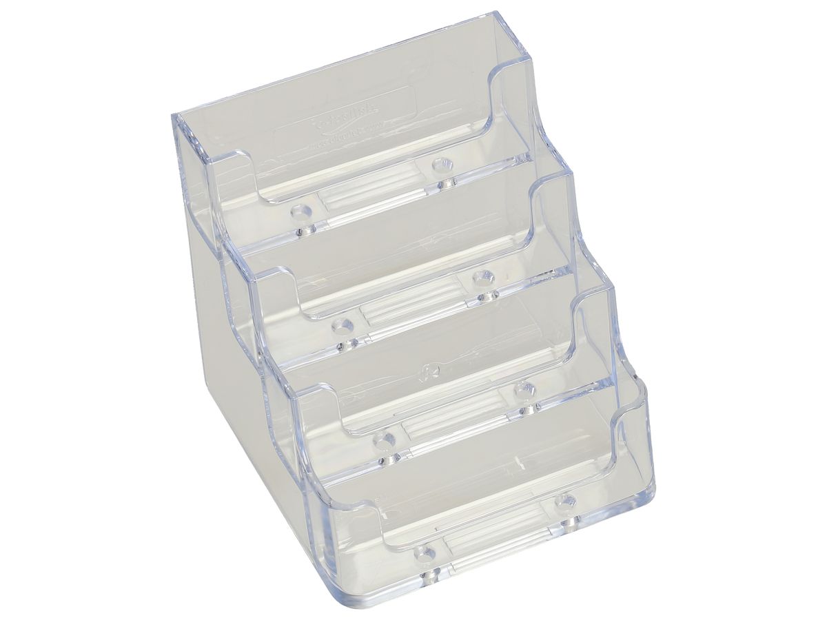 BOOFFICE Porta biglietti da visita TC 4703 trasparente, 4 scomp. (7640114623233)